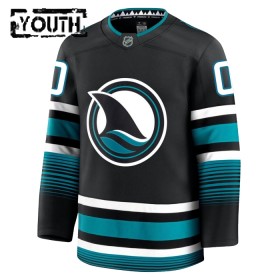 San Jose Sharks Fanatics Premium Custom 2024-25 Alternate Schwarz Trikot - Kinder
